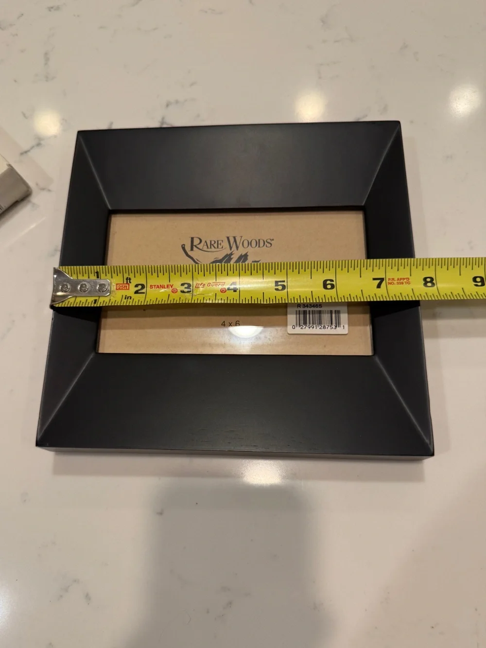 Rare Woods Metro Black Wood Picture Frame 4x6 NIB Modern Photo Frame